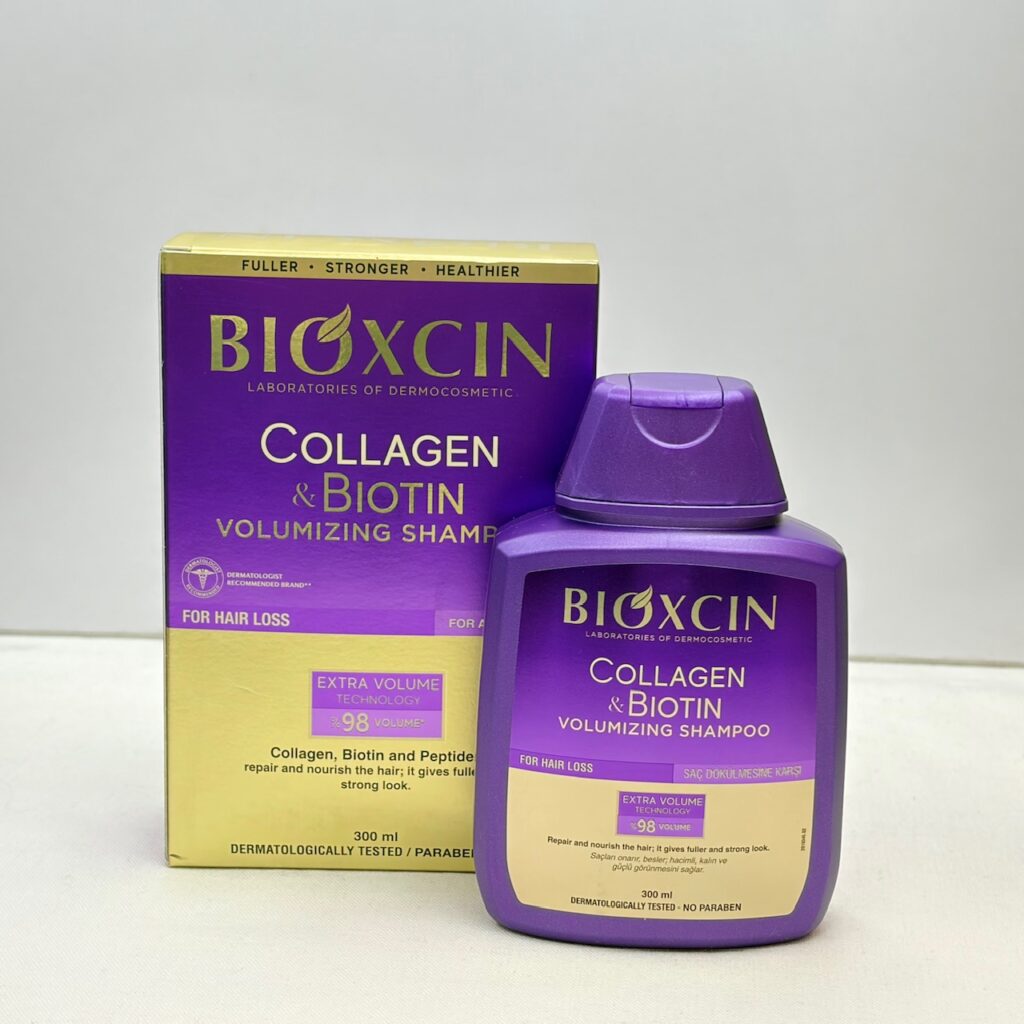 شامپو حجم‌دهنده بیوکسین کلاژن و بیوتین BIOXCIN Collagen & Biotin Volumizing Shampoo