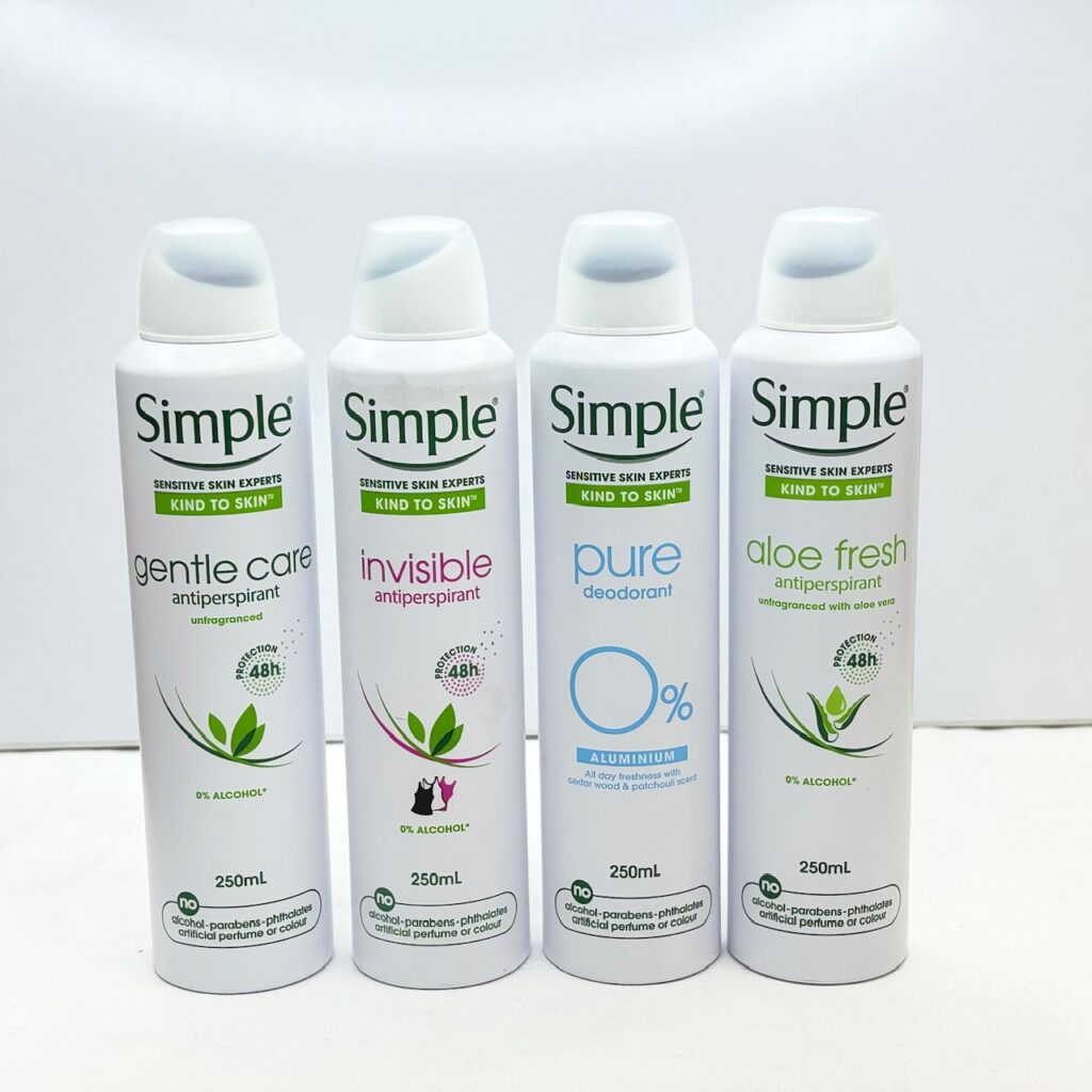 اسپری ضدتعریق سیمپل simple